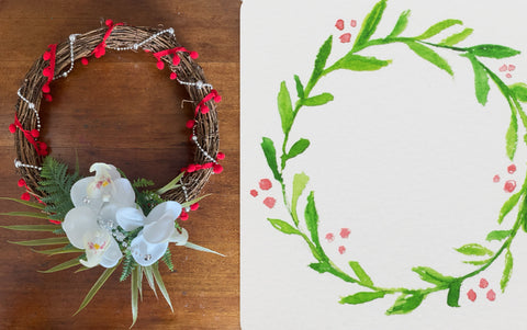 Adults Christmas wreath and Cards Workshop 6th Dec