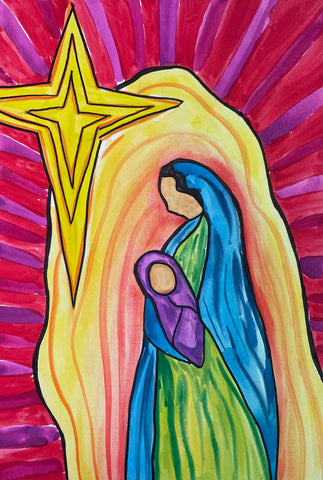 Kids Baby Jesus in Marys arms - Friday Morning- 19th December