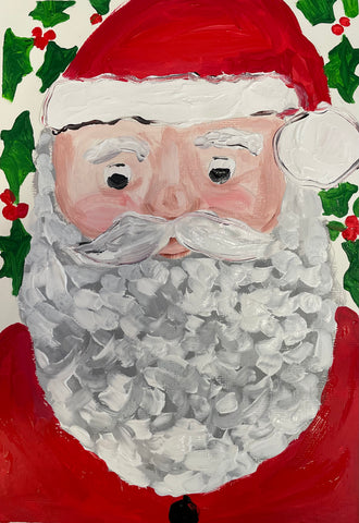 Kids Painting a Santa- Saturday Morning- 13th December