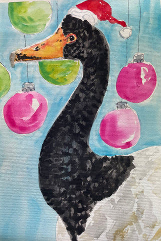 Christmas Magpie Goose painting Adults Afternoon Workshop- Saturday 14th December