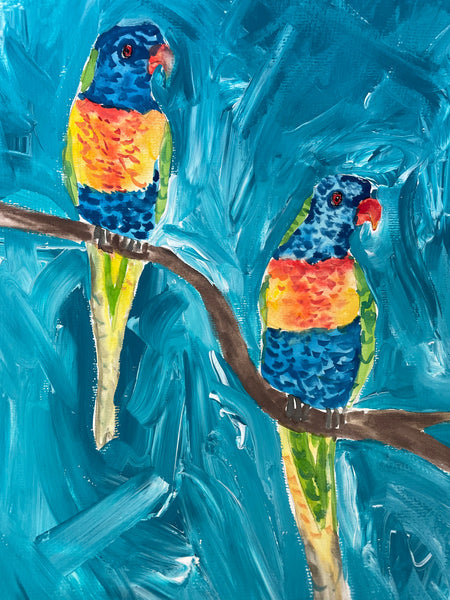 Kids Lorikeet painting- Thursday Morning workshop-1st October